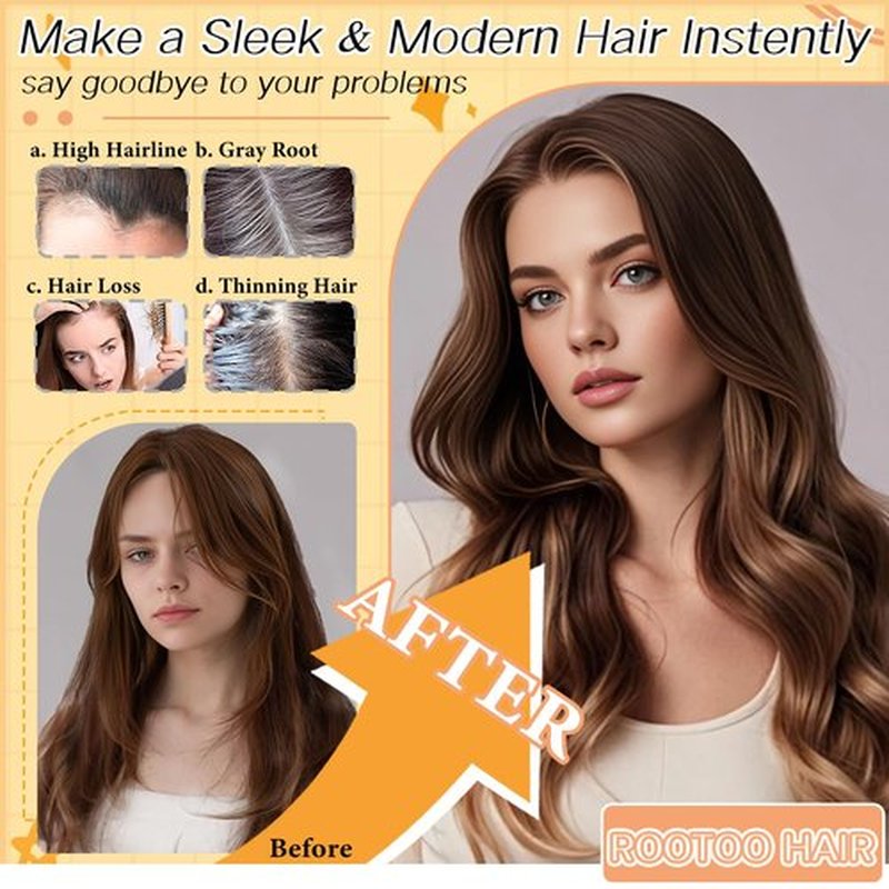 Hair Toppers for Women, 20 Inch Toppers Hair pieces for Women with Thinning Hair Big Base Curly Wavy Wiglets Cover 360° 3D Middle Part Clip in Bangs (Highlights Blonde Brown with Dark Root)