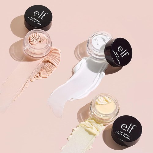 e.l.f. Cosmetics Putty Primer Trio - Poreless, Matte & Luminous Formulas | Travel Size 0.14 Oz Each