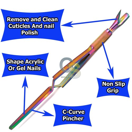 C-CURVE NAIL PINCHING TOOL MAGIC WAND ACRYLIC GEL TIPS MULTI-FUNCTION YOUNG MULTI COLOR by G.S ONLINE STORE