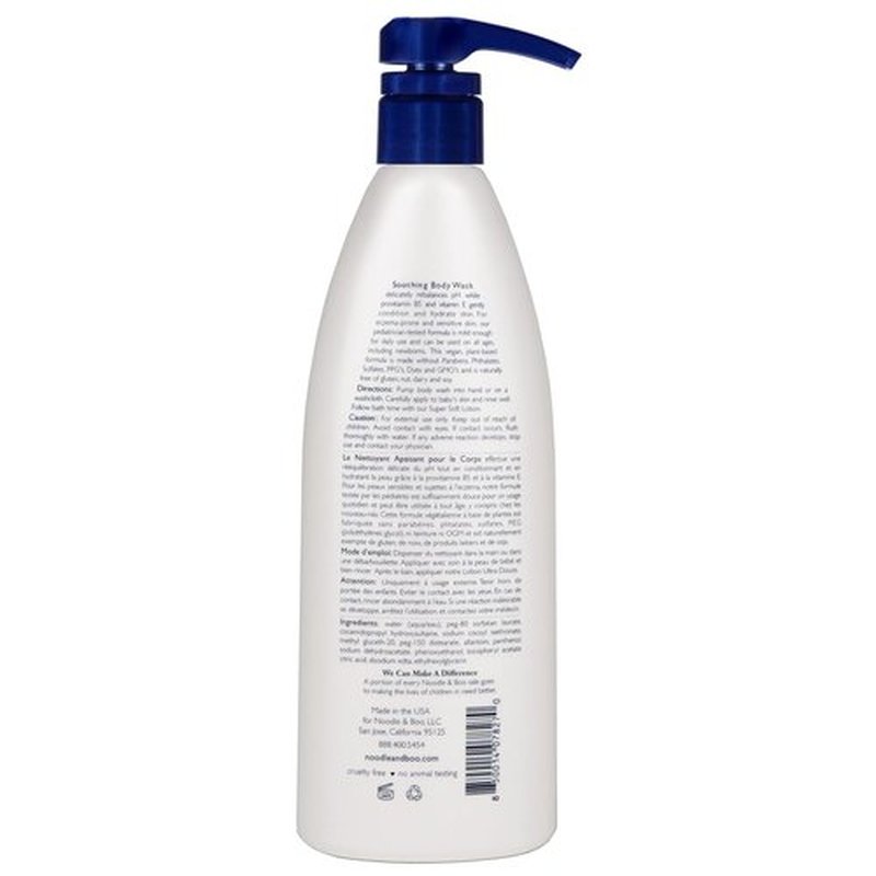 Noodle & Boo Fragrance-Free Baby Body Wash - Soothing Eczema Care, 16 Fl. Oz.