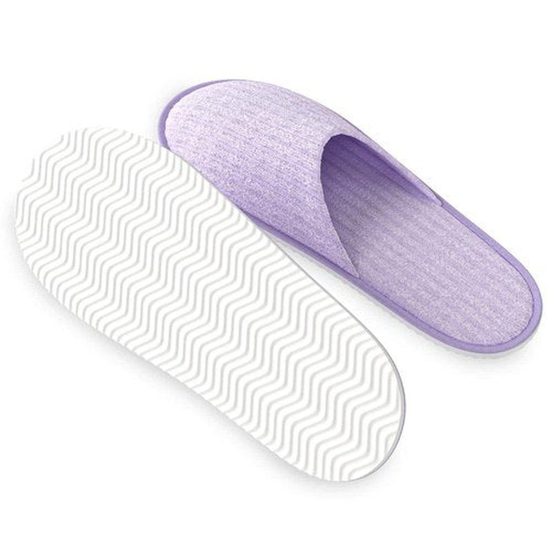 Maeline Bulk 6 Pair Disposable Home Slippers for Family Spa Guests Hotels Office - Mixed Slippers Home Party, Housewarming, Soft Fleece, Closed Toe, Multi, 9-13 Women/7-11 Men
