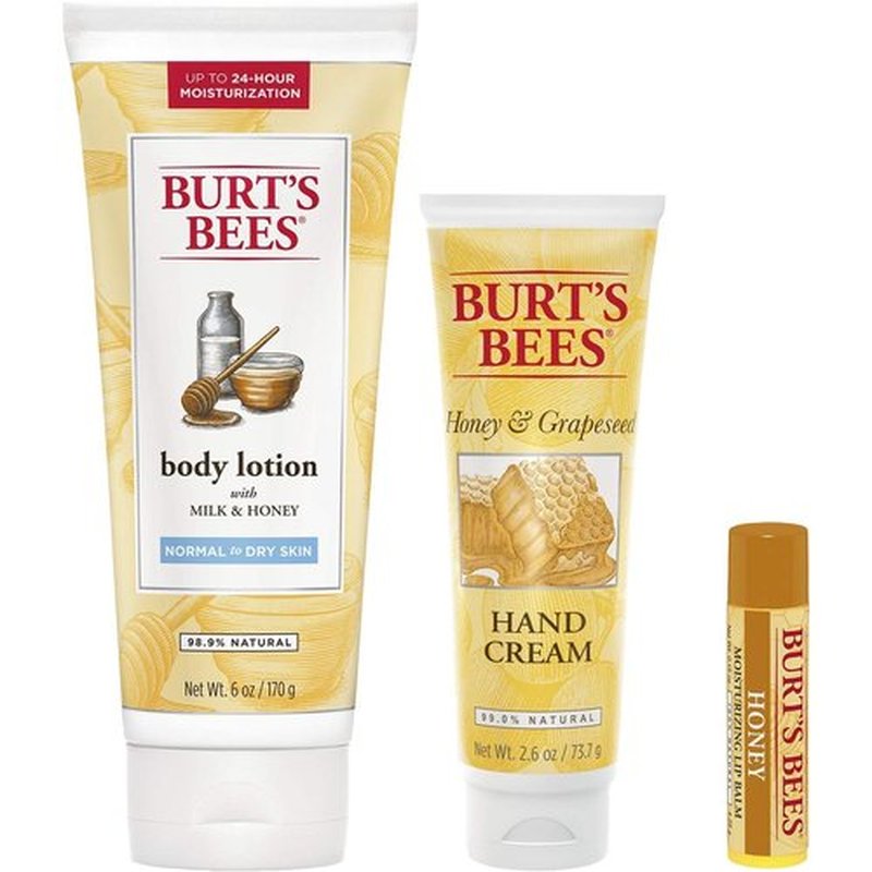 Burt's Bees Honey Pot Skin & Lip Gift Pack - Nourishing Moisturizers | Perfect for Gifting