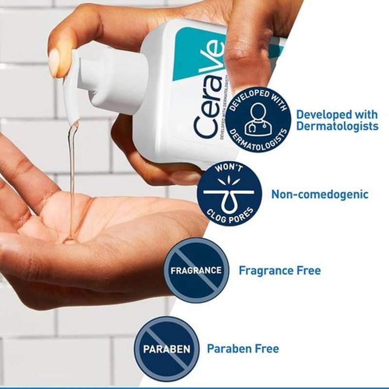 CeraVe Acne Control Cleanser - 2% Salicylic Acid & Niacinamide | Gentle Fragrance-Free Face Wash, 16 Ounce