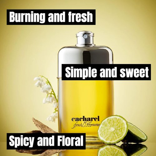 Cacharel Pour L'Homme Cologne - Woody, Spicy & Floral Fragrance with Bergamot & Cedar Wood | 3.4 Fl Oz