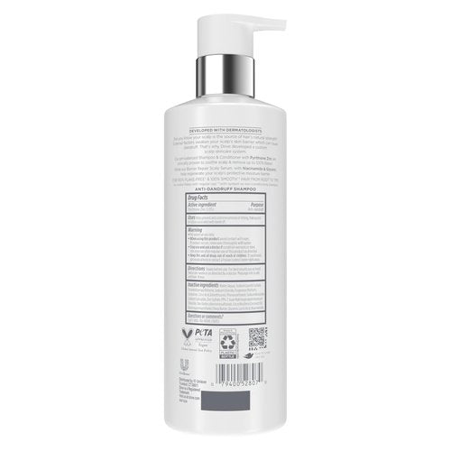Dove Derma Scalp Shampoo 1 ct Dandruff & Itch Relief for 100% Flake-Free* & Smooth Hair, with Niacinamide & Glycerin, 16 oz