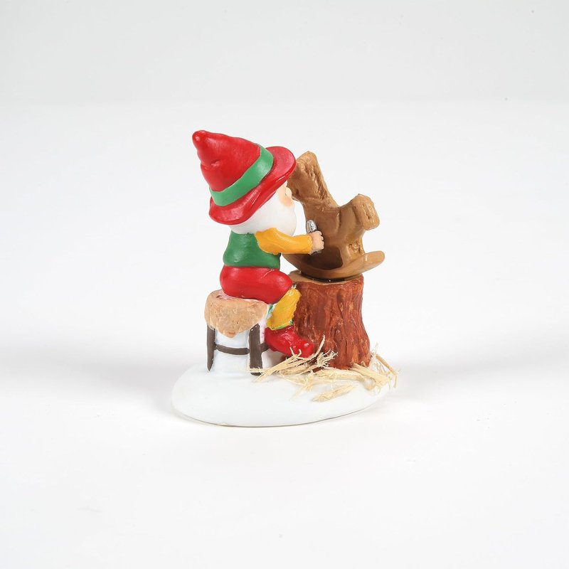 Department 56 Elf Ready for Paint Figurine - 1.85 Inch, Multicolor North Pole Village Accessory