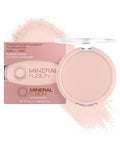 Mineral Fusion Pressed Powder Foundation - Matte Finish for Fair Skin with Pink/Red Undertones | Age-Defying, Talc-Free, Vegan (Cool 1)