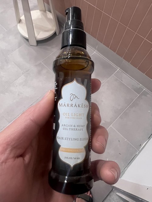 Skiennix Hair Styling Elixir - Marrakesh Oil Therapy with Argan & Hemp Oil - 8 oz XXL Size