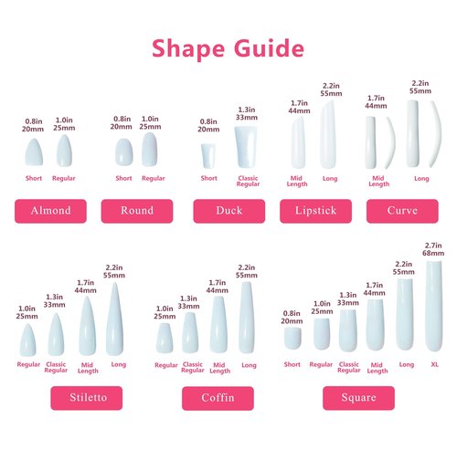 LOVFUL Press on Duck Nails Short | Handmade Acrylic French Tip Fake Nails Press ons | 3D Design Duck Short 0.8 in | H575-L