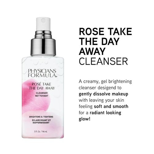 Physicians Formula Rosé Makeup Remover Cleanser - Dermatologist Tested & Clinically Proven
