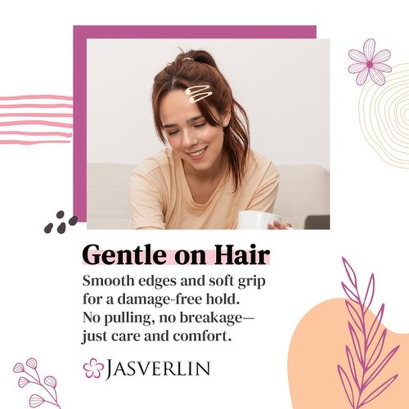 JASVERLIN 140pcs Snap Hair Barrettes for Women Thin Hair Set, 80pcs Metal Snap Hair Clips Non Slip, 60pcs Elastics Hair Band with clips, Girls Bangs Styling Accessories Set (Brown Tones)