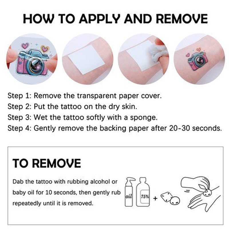 52pcs Temporary Tattoos for Kids, Full Arm Sleeve Tattoos with Mermaid Unicorn Truck Dinosaur Rocket Animals Plants Body Face Fake Arm Tattoos Stickers for Grils Boys Gift Party Supplies