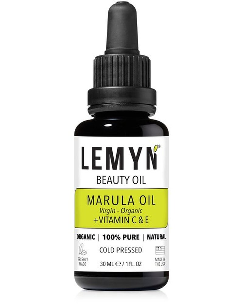 Lemyn Organics Virgin Marula Face Oil | Supercharged with Vitamin C & E | Freshly Made | Intense Hydration & Radiance Boost | Anti-Aging Skin Care and Face Moisturizer | Organic – Vegan – Cruelty-Free
