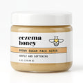 ECZEMA HONEY Brown Sugar Face & Body Scrub - Bath Scrub for Dry Skin - Natural & Gentle Face Scrub Soothes Eczema - Body Care Products for Women & Men - Sensitive Skin Exfoliating Body Scrub (6 Oz)