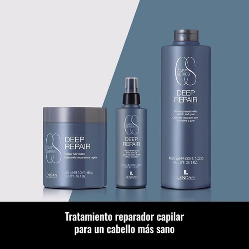 LENDAN Repairing Shampoo - Deep Repair for Damaged Hair - 300 ml with Hydrolyzed Keratin - Adds Shine & Structure