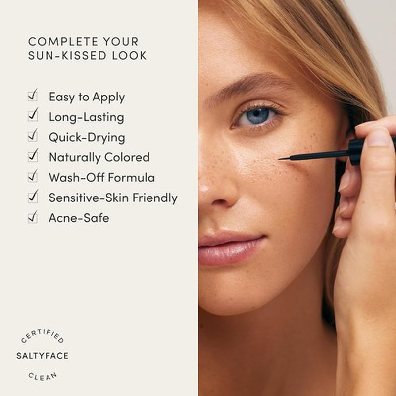 SALTYFACE - Natural Freckle Paint Pen - Easy Application for Sensitive Skin - 0.03 FL OZ (1 ML)