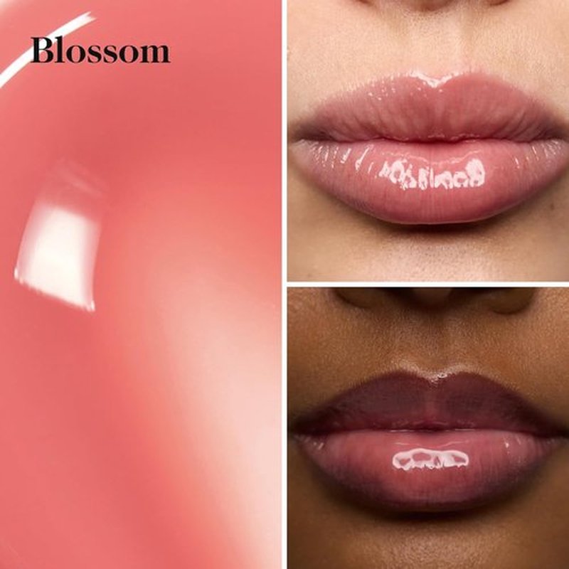 Goop Beauty Hydra-Barrier Gel Gloss Set of 3 - Hydrating Lip Gloss with Hyaluronic Acid & Vitamin E | Glaze, Blossom, Spice | 0.13 oz Each