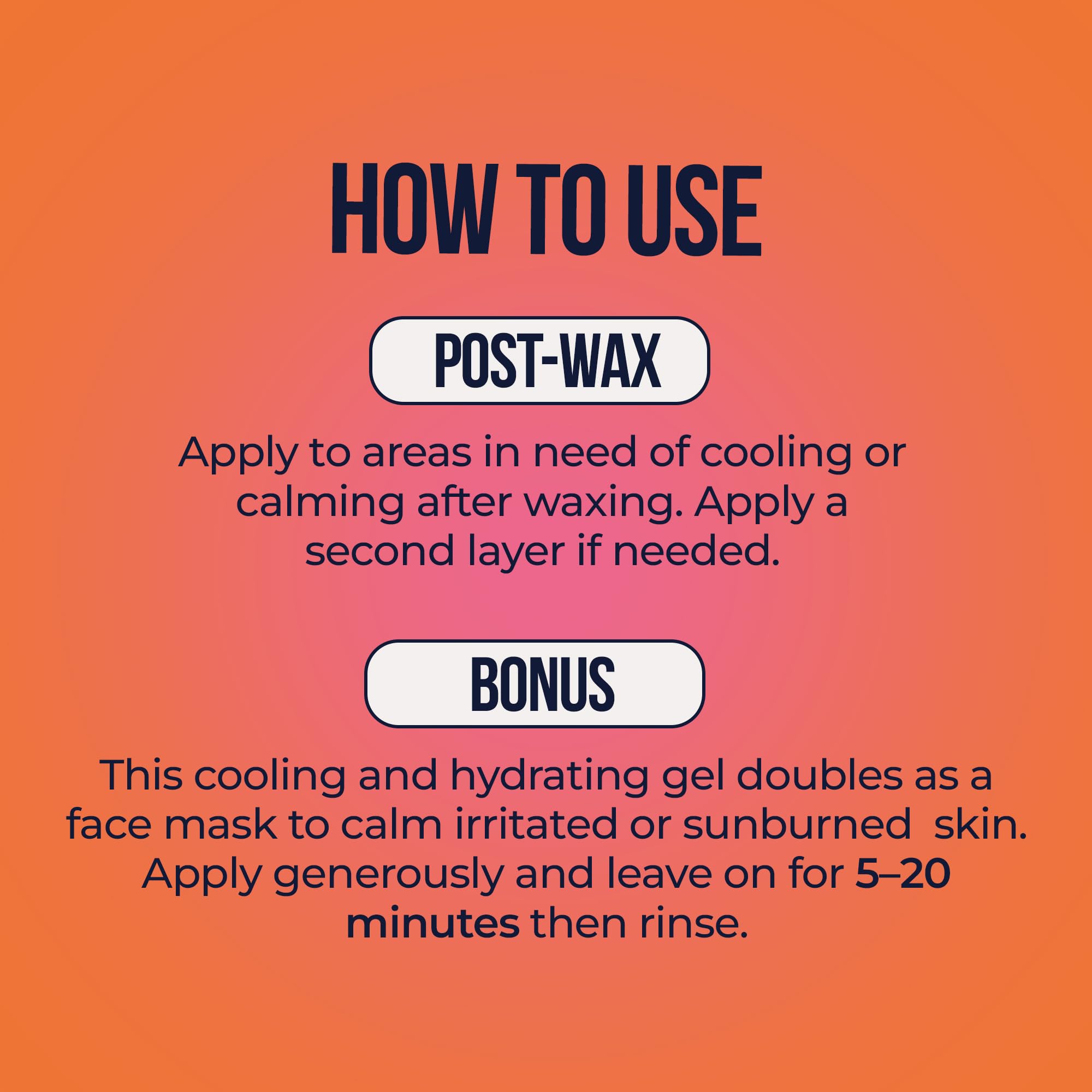 Crybaby Wax Just Cool It Calming Mango Gel Post-Wax Treatment 3.38 fl oz | 93% Organic Mango Aloe Gel, Cooling Soothing After Wax, Vegan & Fragrance Free