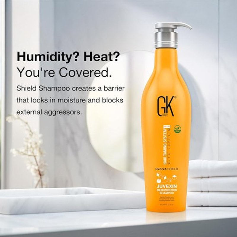 GK HAIR Shield Shampoo - Color Safe Formula with UV Protection & Aloe Vera | 22 Fl Oz, Vegan & Hydrating