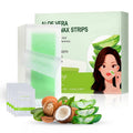 Face Wax Strips, 40Pcs Facial Wax Kit for Women's Hair Removal with 40 Waxing Strips & 4 Calming Oil Wipes, Aloe Vera