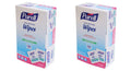 GOJO : PURELL Premoistened Sanitizing Hand Wipes, 5 x 7, 100/Box -:- Sold as 2 Packs of - 100 - / - Total of 200 Each