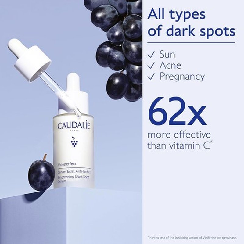 Caudalie Vinoperfect Brightening Dark Spot Serum | Travel Size Grape Water Face Mist