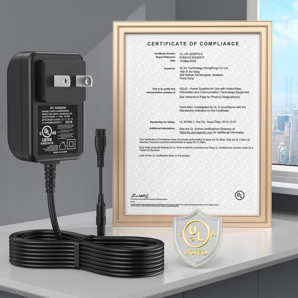 5V Hair Clipper Charger Replacement Compatible with SUPRENT Pro Clipper