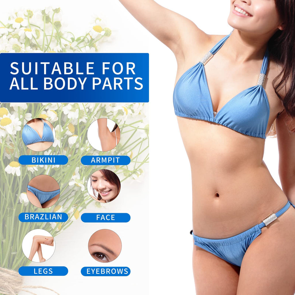 wax bead hair removal with roll on wax
