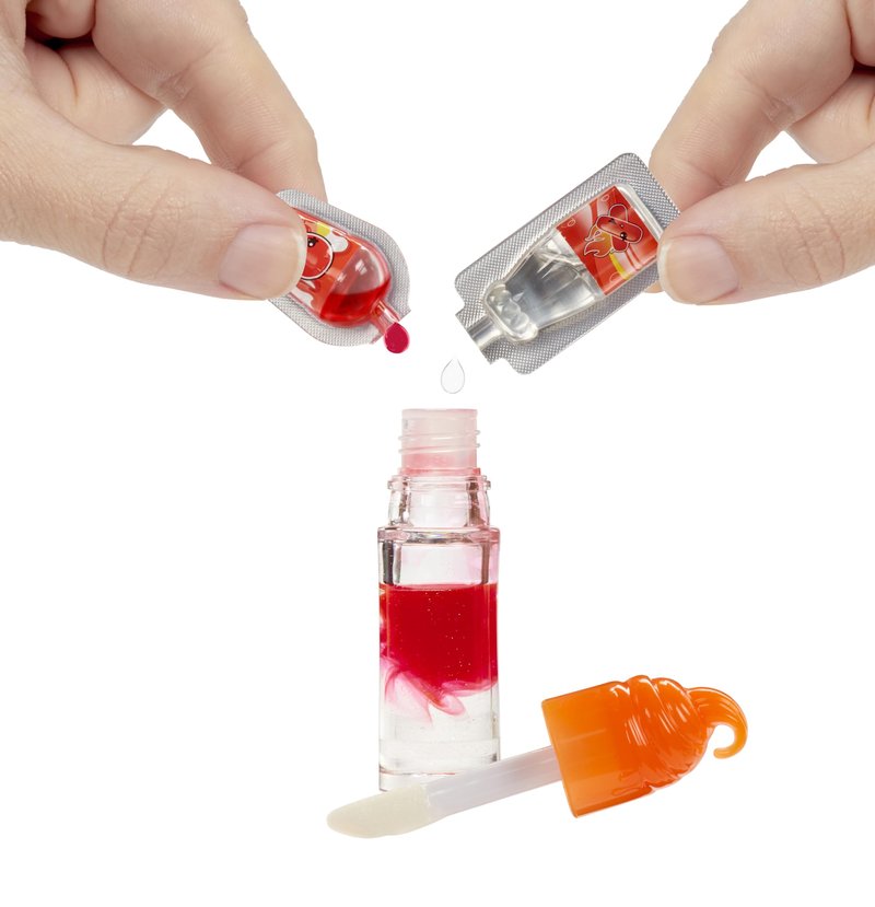 Yummiland Lip Gloss Doll - Amber Cinnamon, with DIY Lip Gloss Kit, Ages 4+