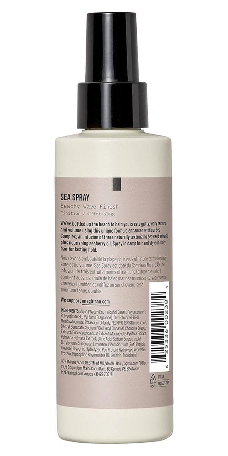 AG Care Sea Spray | Beachy Wave Finish for Effortless Texture - 4.6 Fl Oz