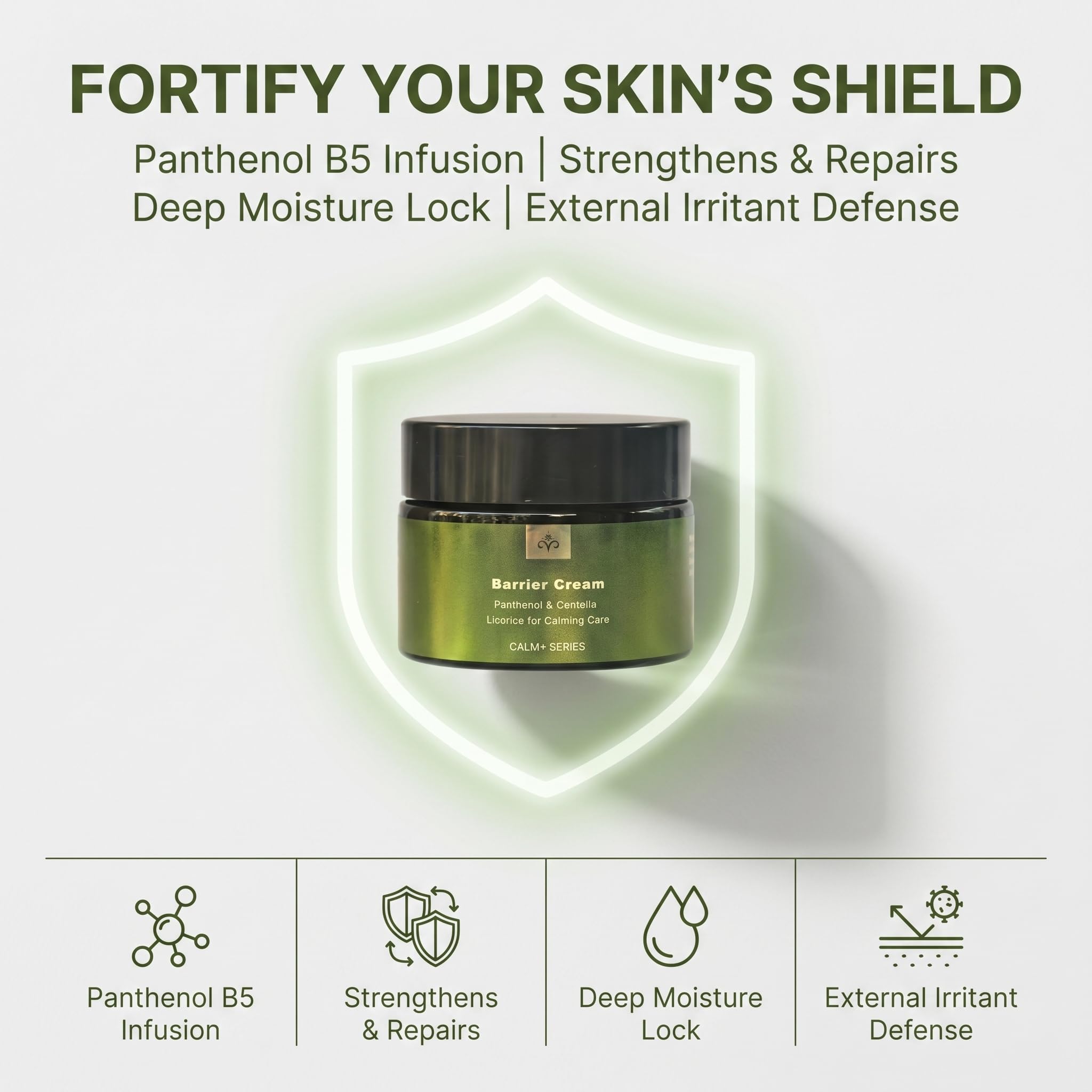 NEW NIVAL Barrier Cream for Face with Panthenol & Calendula Moisturizer for Sensitive Skin - Intensive Repair & Calming Care with Licorice Extract - 1.0 oz 30g
