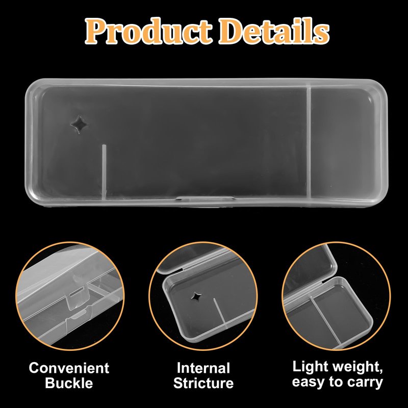 2 Pack Manual Razor Travel Case Transparent Portable Travel Men Manual Razor Protector Universal Portable Shaver Storage Box Shaver Holder Protector Case Organizer for Men Razors And Blade Refills Kit