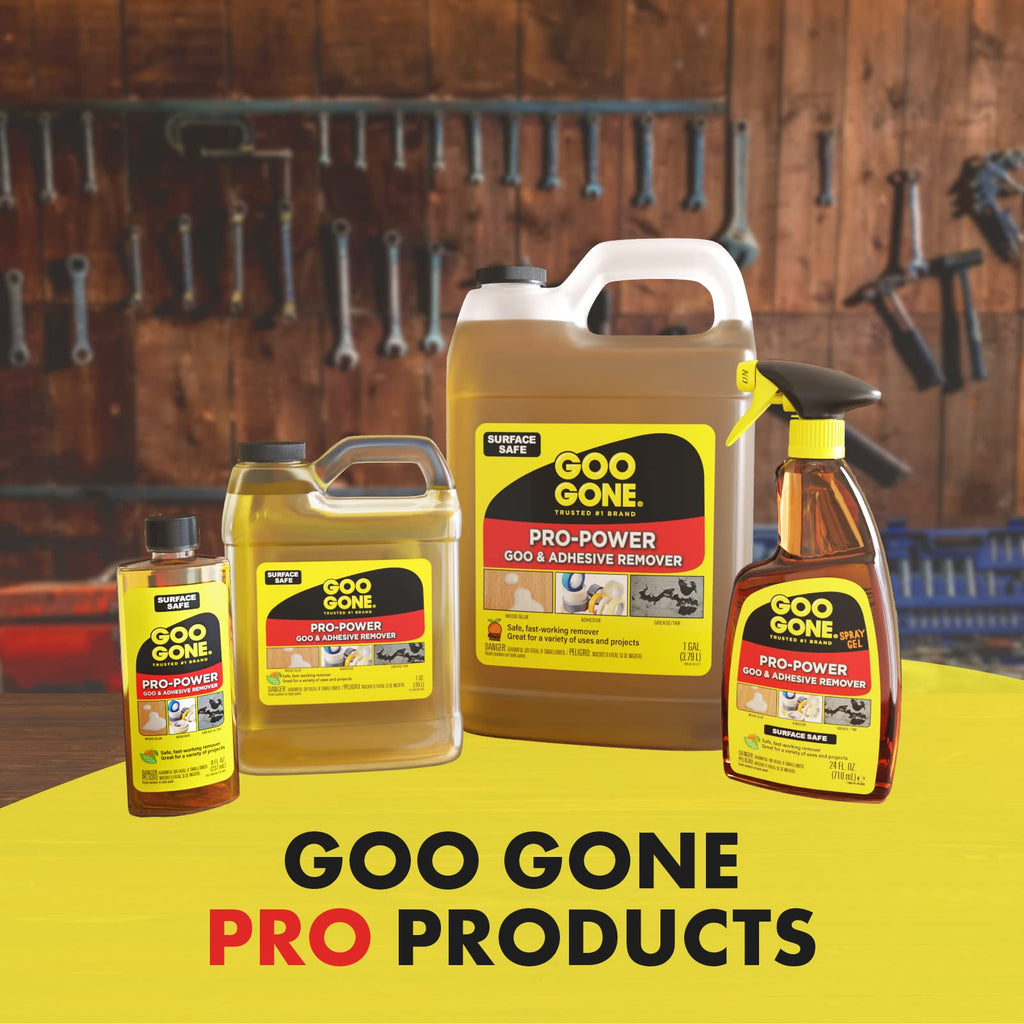 Goo Gone Pro-Power - 32 Ounce & Sticker Lifter - Professional Strength Adhesive Remover, Removes Stickers, Tape, Grease and More