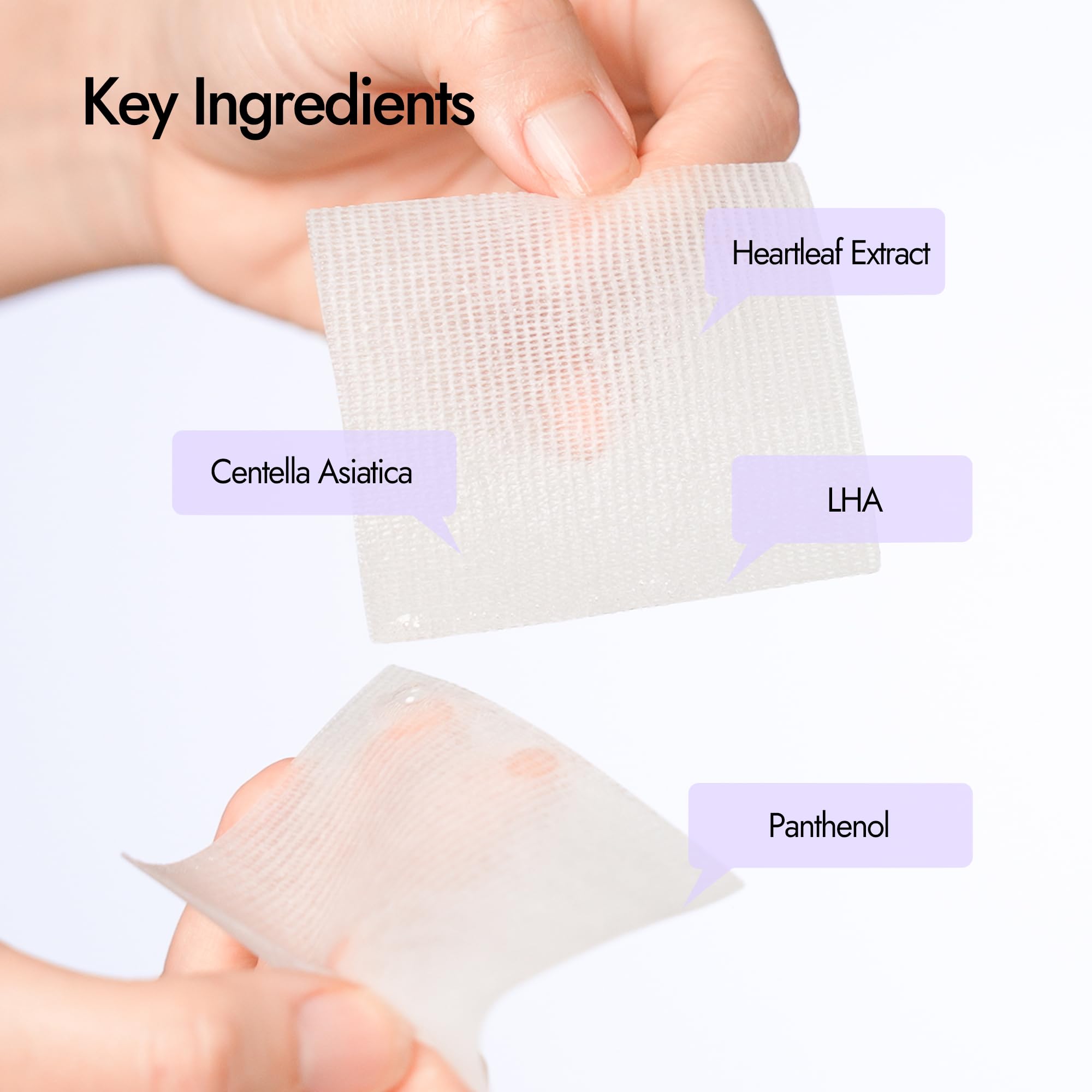 Epielle Balancing Toner Pads 5 Packs Individually Wrapped, Calming & Hydrating Irritated, Sensitive Skin with CICA & Salicylic Acid, Cotton Gauze & Glutathione Jelly, Korean Skin Care (5 Toner Pads)