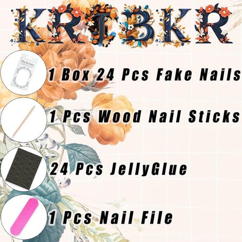 10Pcs Summer Flower Press on Nails Short Almond Fake Nails Gold Shell Starfish Rhinestones Designs Full Cover Artificial Reusable Cute Handmade False Nails for Women Girls Acrylic Nails Accessories