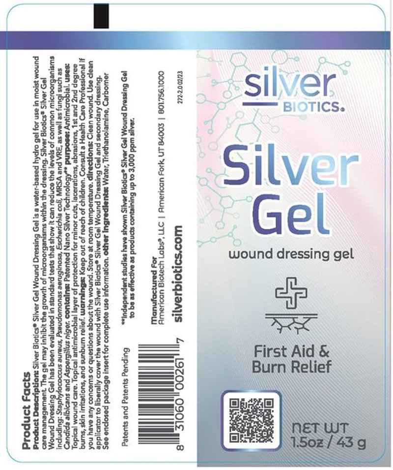 Silver Biotics 24 PPM Silver Wound Healing Gel | Layer of Protection for Cuts, Irritations, and Burns | 1.5 oz