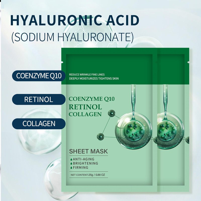 YAFUSIPE Collagen Face Sheet Mask Anti Aging Skin Care Mask Sheets Collagen Sheets Pack With Retinol Sheet Facial Masks Bulk, Face Masks Beauty for Women Fine Lines Wrinkle Moisturizing 10 Pack