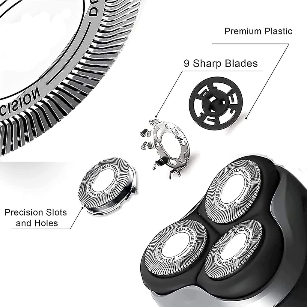 HQ8 Replacement Heads for Philips Norelco Aquatec Shavers,HQ8 Blades ComfortCut Blades Compatible with Philips Norelco Electric Razor PT720 Pt730 AT880 AT810 AT815 AT810 HQ8505 HQ6090 HQ8160 (3-Pack)
