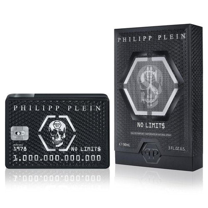 Philipp Plein Eau de Parfum No Limits 90 ml | Sensual Oriental Fragrance for Men in Sleek Black Bottle