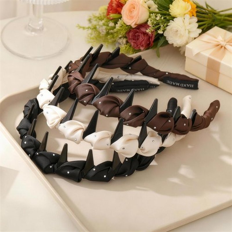 3PCS Zig Zag Headbands for Women - Non Slip Wavy Headband with Teeth Thin Zigzag Head Bands for Girls, Plastic Hair Comb Headband for Casual, Workout, Hair Accessories for Valentine’s Day Gift