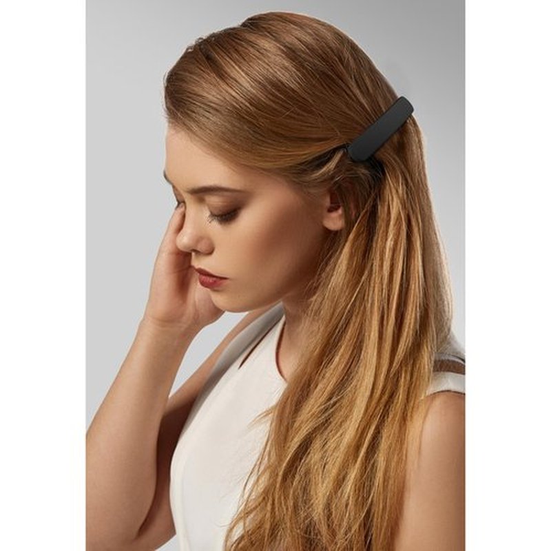 Atoden Hair Clip, Black Matte Barrettes for Women 4Pcs, Flat Hair Clips for Thin Fine Hair, Hair Pins for Short Medium Hair, Cute Hair Accessories for Women Girls