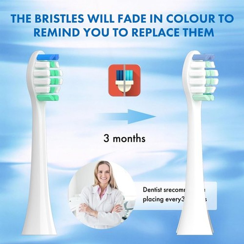 Philips Sonicare Replacement Toothbrush Heads - 10 Pack Soft Electric Brush Heads for Optimal Plaque Control | Compatible with HX9023/65 Series