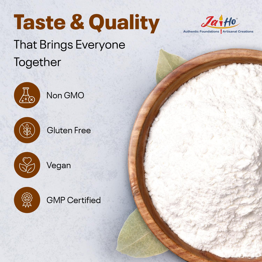 Jai Ho Certified USDA Organic Arrowroot Powder – 3 LB – Gluten-Free, Vegan, Non-GMO – Resealable Zip Lock Pouch
