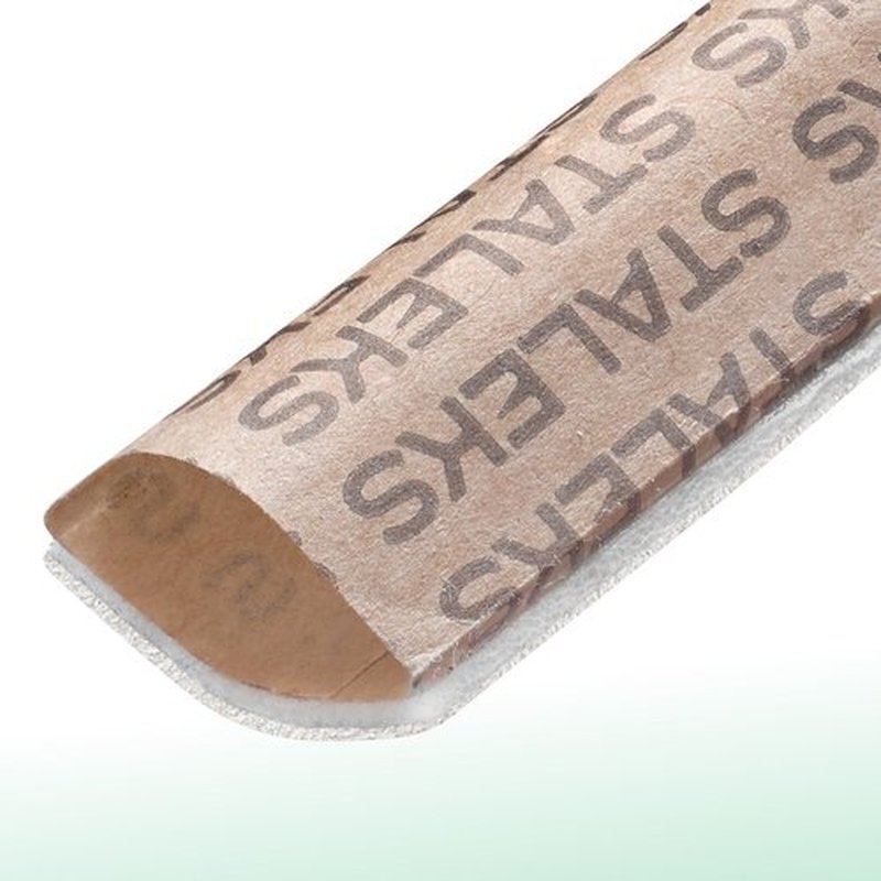STALEKS PRO Expert 20 PapmAm Disposable White Nail Files (180 Grit, 25 Pcs) – Glueless Soft Foam Abrasive Covers for Natural & Artificial Nail Shaping