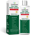 PHARMBANNER Tea Tree Antifungal Body Wash – Soothes Folliculitis, Acne, Jock Itch, Athlete’s Foot, Ringworm, Tinea Versicolor, Body Odor, Eczema & Dermatitis-Prone Skin