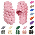 AIMINUO Bubble Slippers for Women and Men with Cloud Cushion Sole, Stress Relief Reflexology and Non-slip Massage