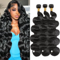 12A Human Hair Bundles 18 20 22 Inch Body Wave Bundles Human Hair 100% Unprocessed Brazilian Virgin Hair 3 Bundles Quick Weave Hair Extension Natural Black