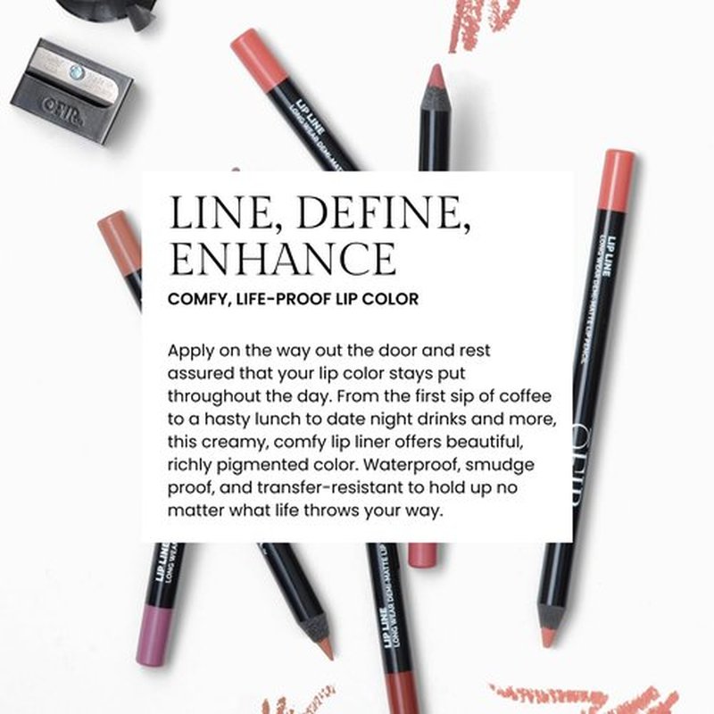 OFIR Longwear Demi-Matte Lip Pencil - Smudge-Proof, Hydrating, Easy Glide | Muted Purple | 0.042 OZ
