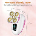 Electric Razors for Women-5D Floating Head IPX7 Waterproof Wet Dry Leg Hair Trimmer, USB-C
