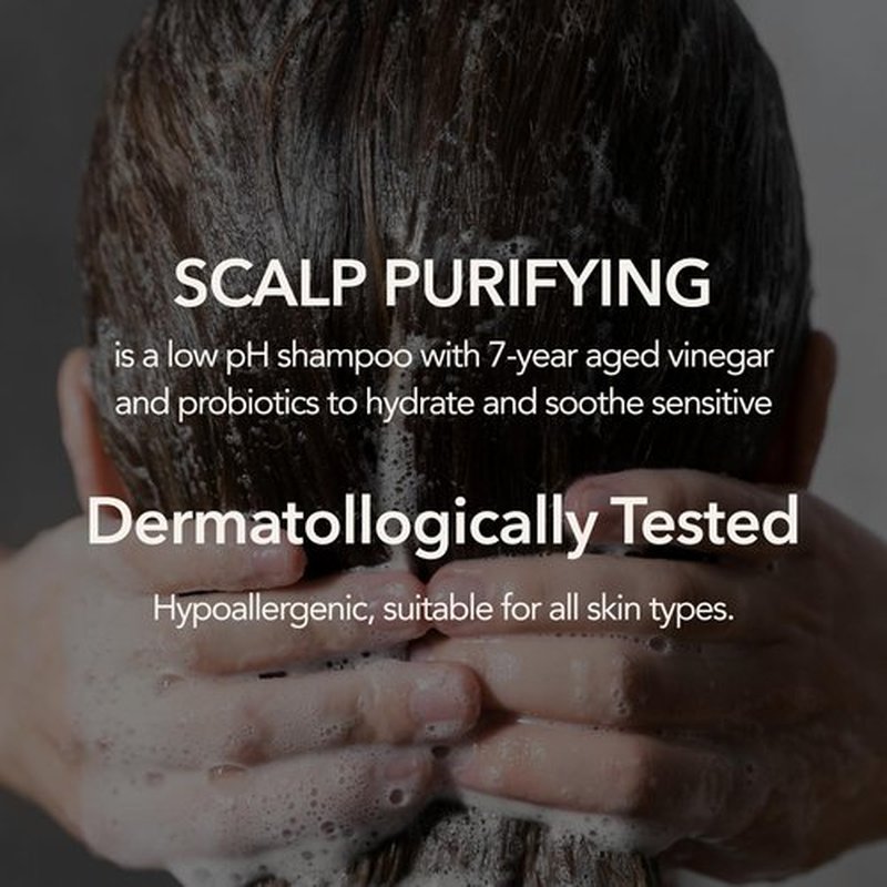 107 Clarifying Shampoo - Purifying Shampoo for Build Up, Dirt, Oil, Itchy, Dry Scalp – Fermented Vinegar & Ginseng for Refreshed & Revitalized Scalp - Paraben, Phthalate and Sulfate Free (12.84oz)
